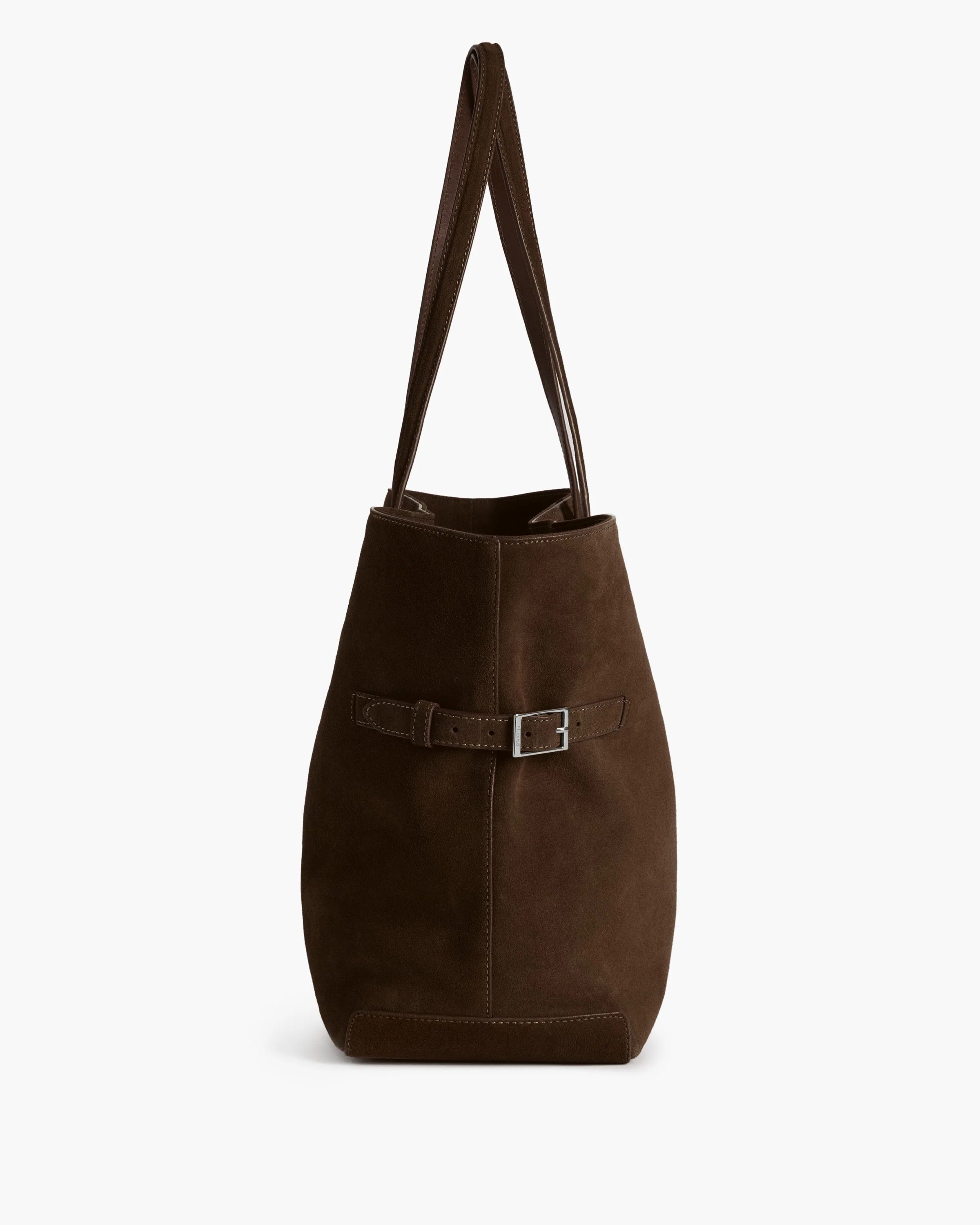 Lesley Tote Bag Suede Chocolate - Image 7