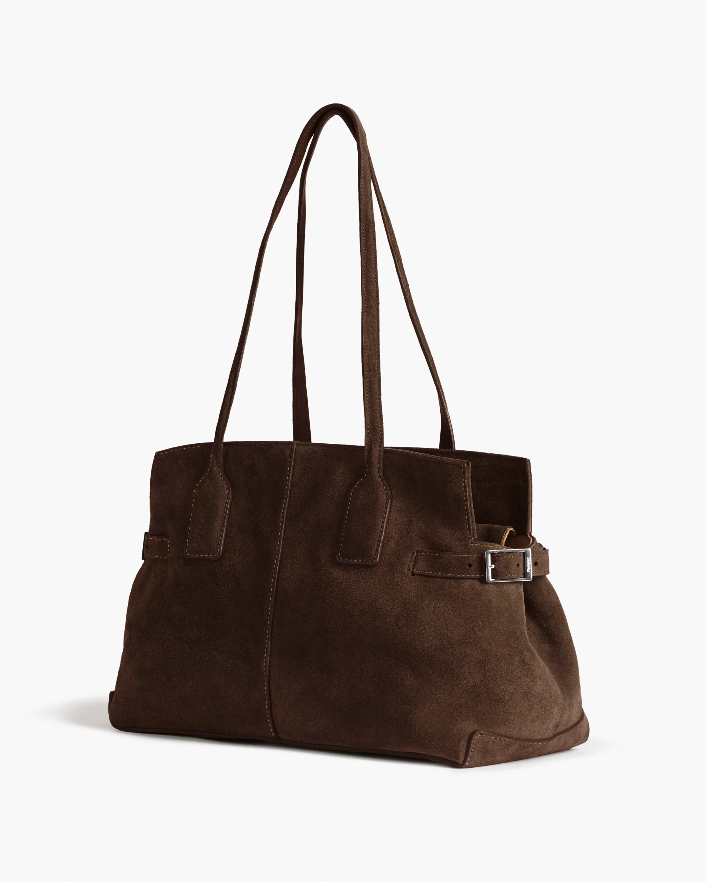 Lisa Bowler Bag Suede Chocolate - Image 3