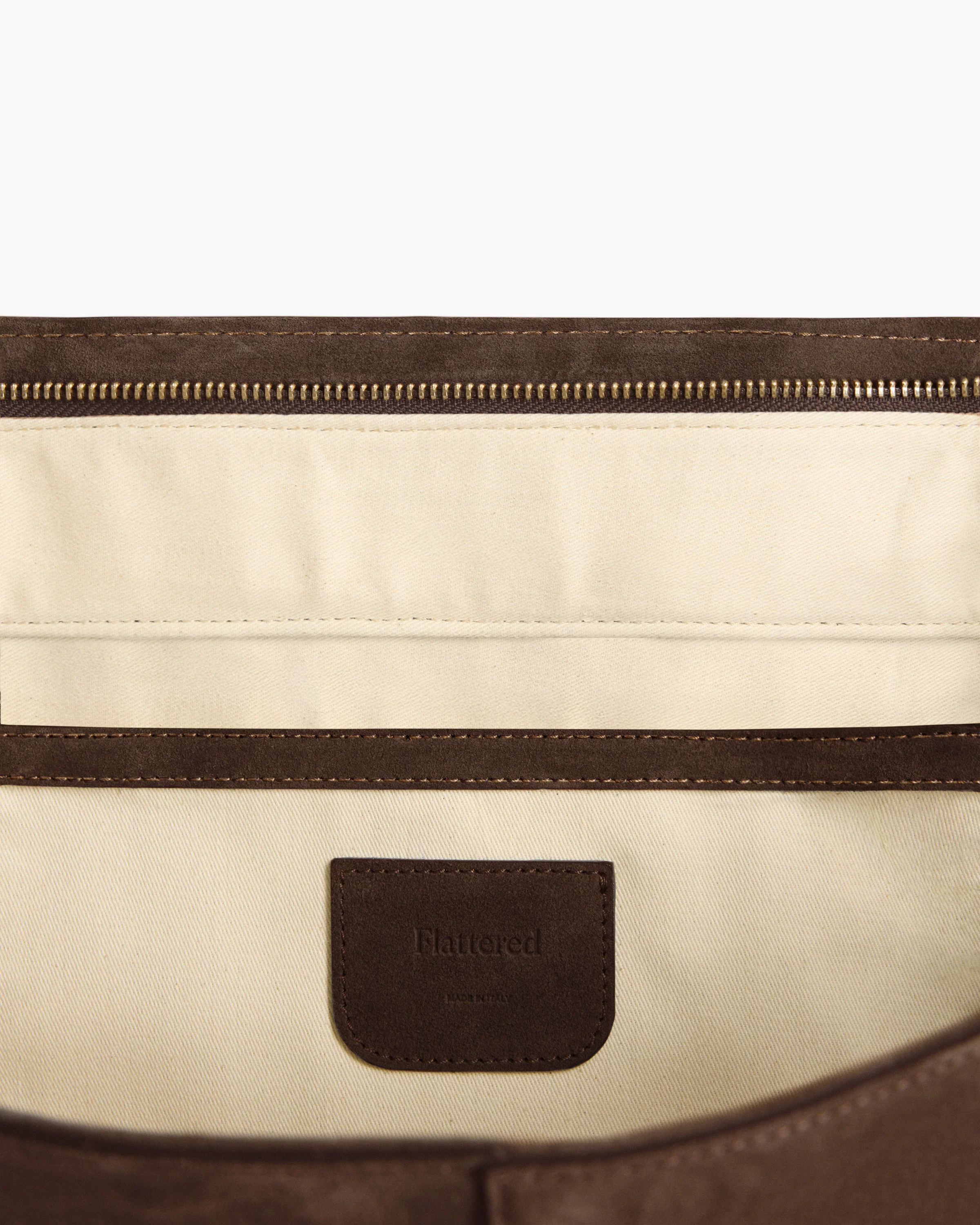Lisa Bowler Bag Suede Chocolate - Image 5