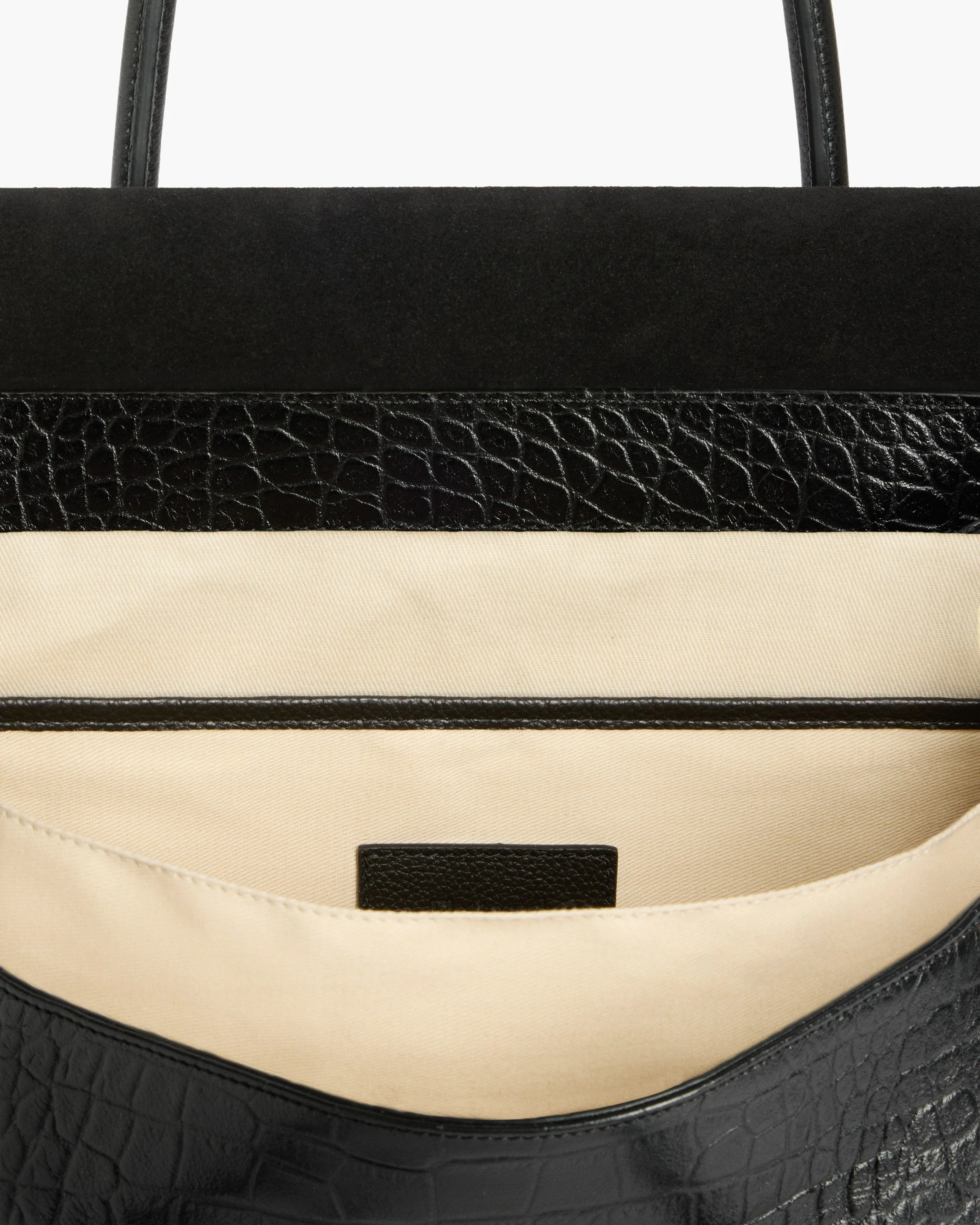 Lydia Tote Bag Leather Black Croco - Image 5