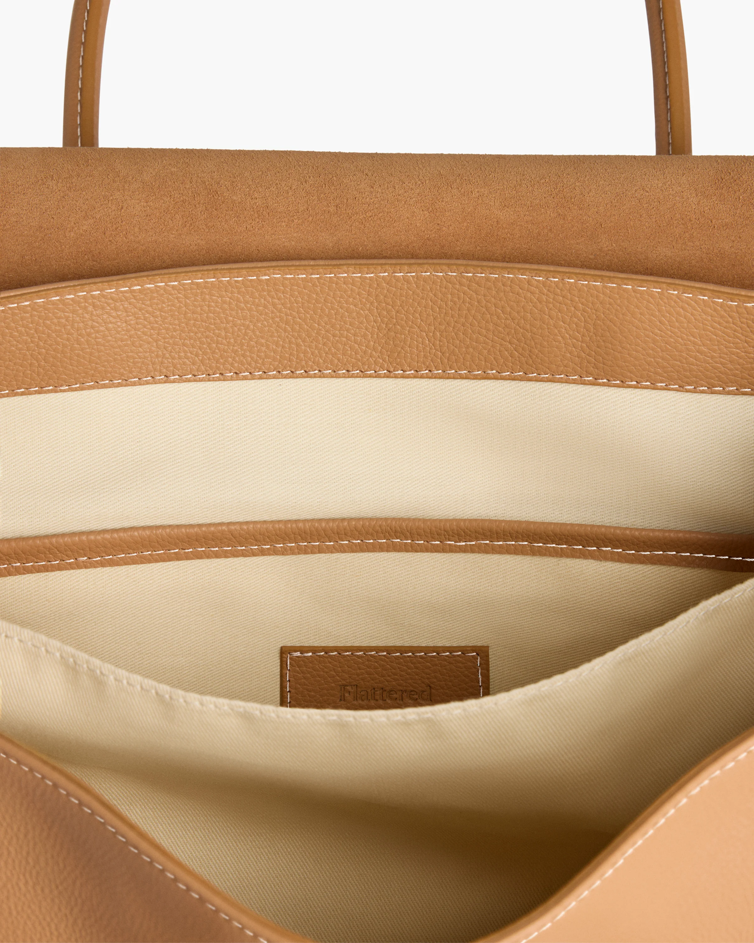 Lydia Tote Bag Grained Leather Cognac - Image 4