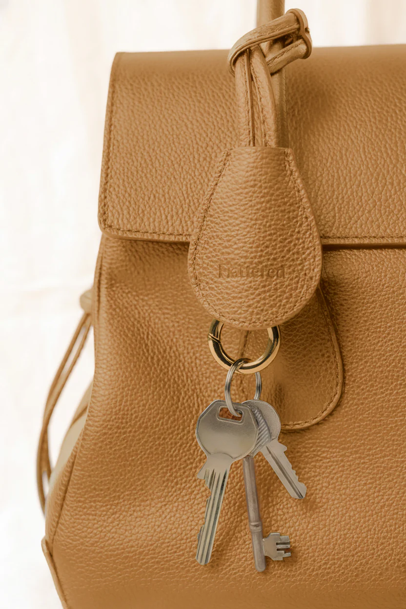 Lydia Tote Bag Grained Leather Cognac - Image 7