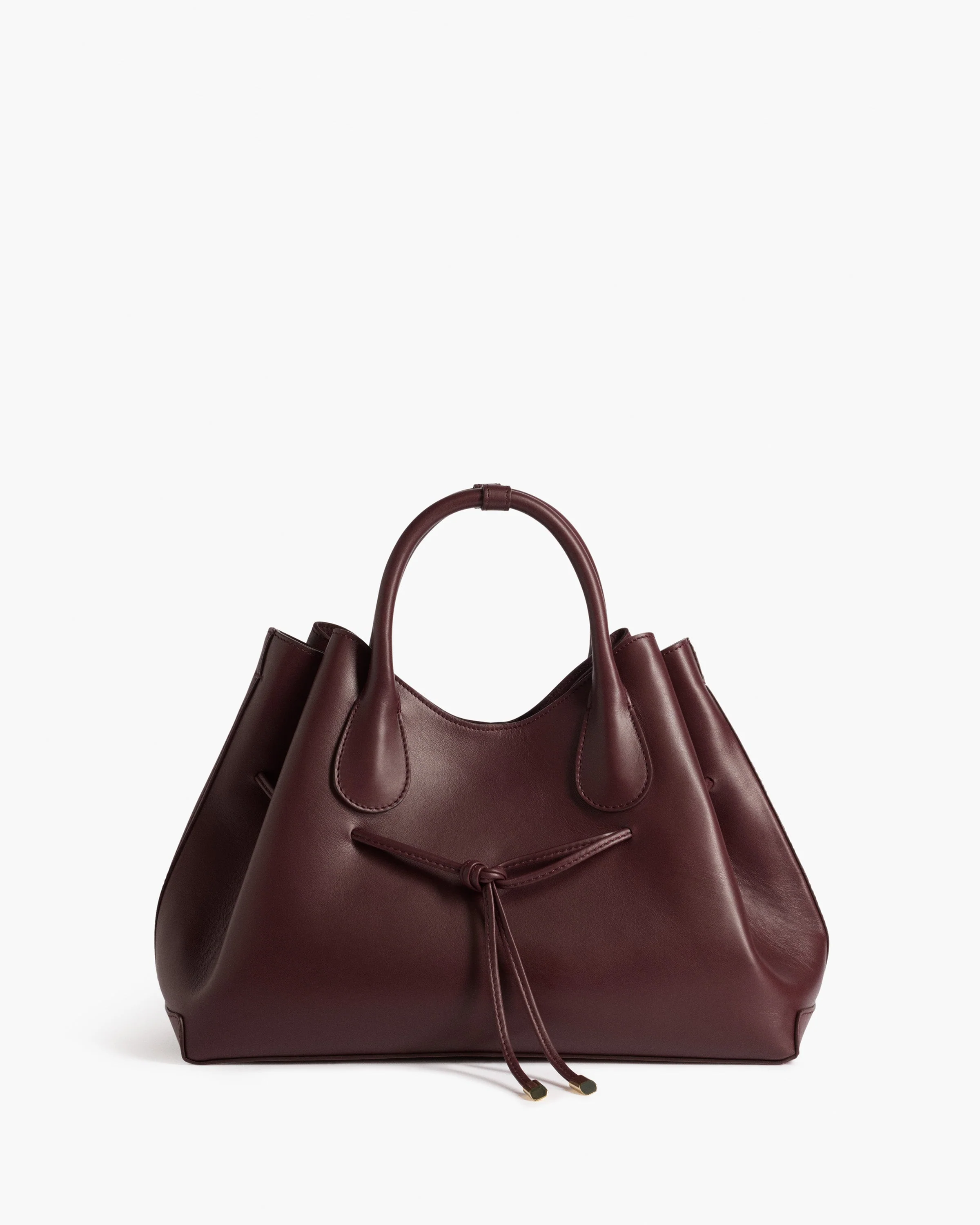 Maris Tote Bag Leather Burgundy - Image 3