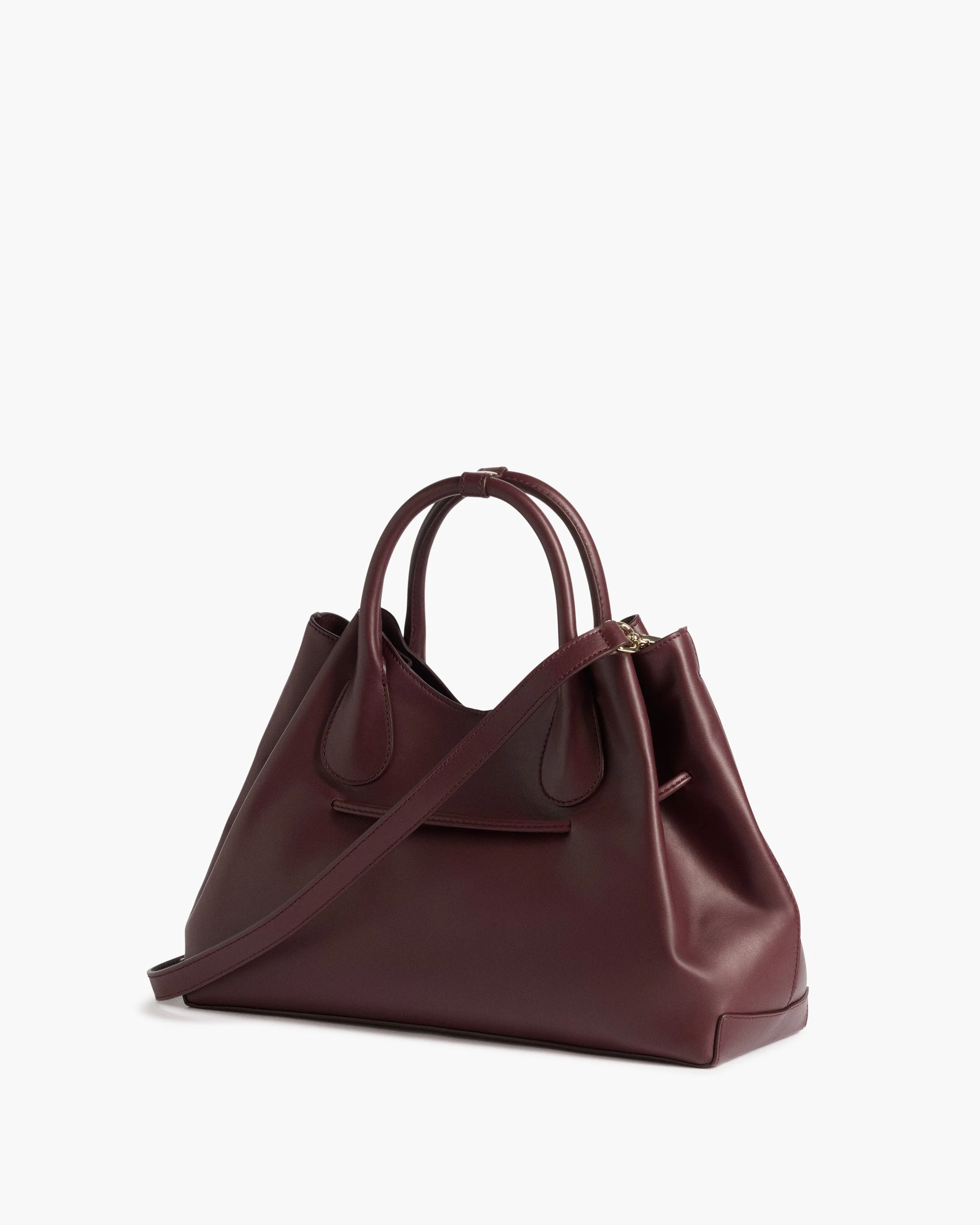 Maris Tote Bag Leather Burgundy - Image 4