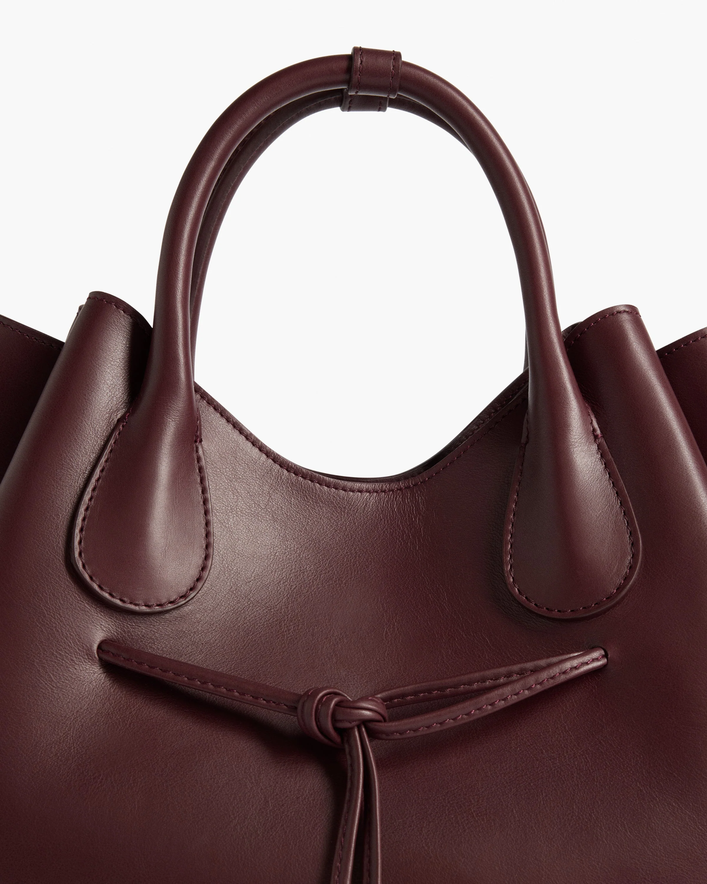 Maris Tote Bag Leather Burgundy - Image 5