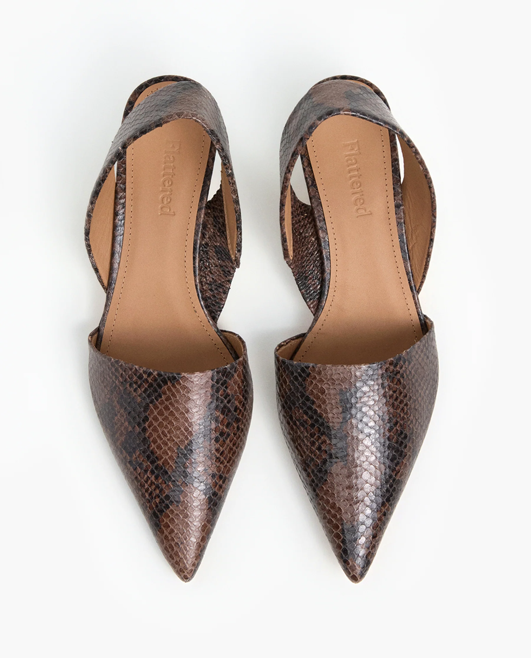 Ninni Leather Chocolate Snake - Image 3