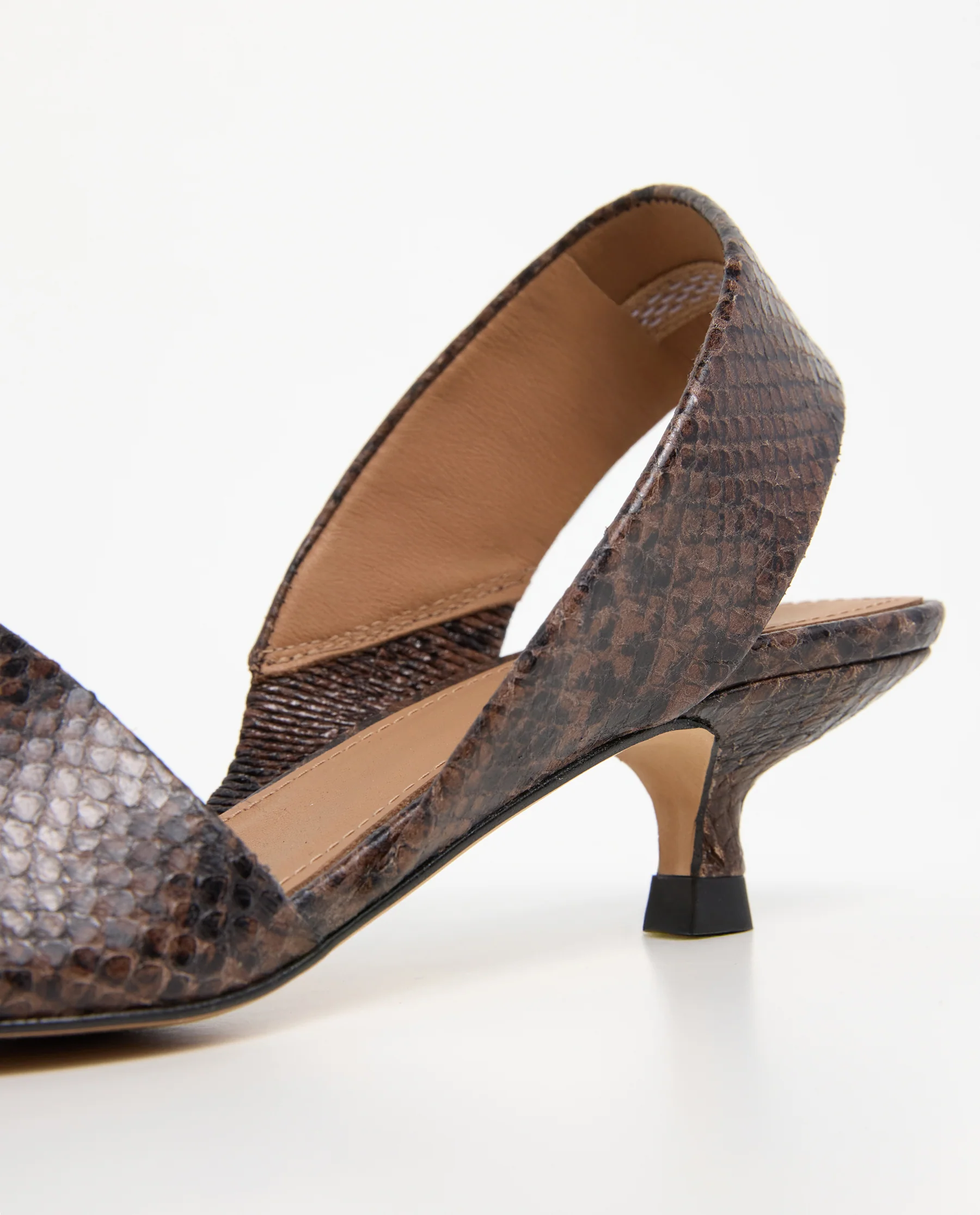Ninni Leather Chocolate Snake - Image 7