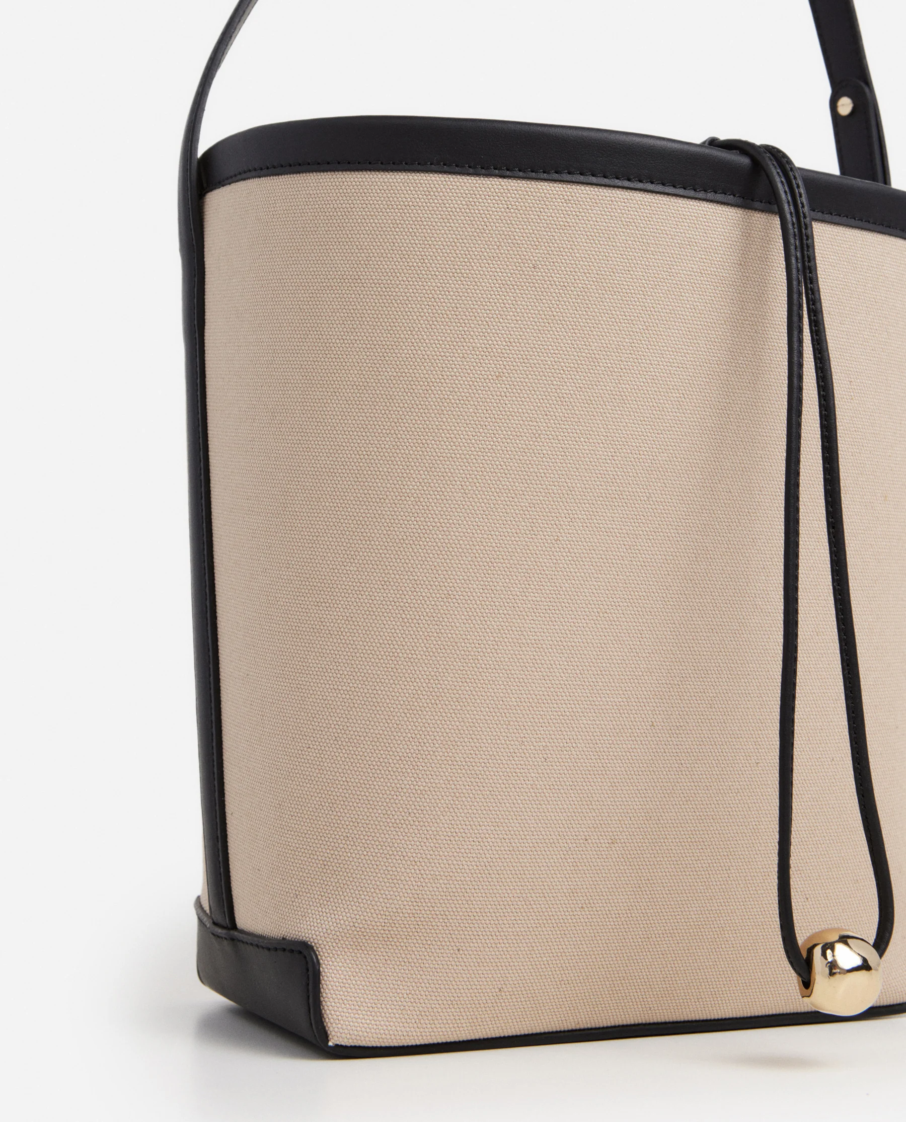 Ophelia Bucket Bag Linnen Natural - Image 3