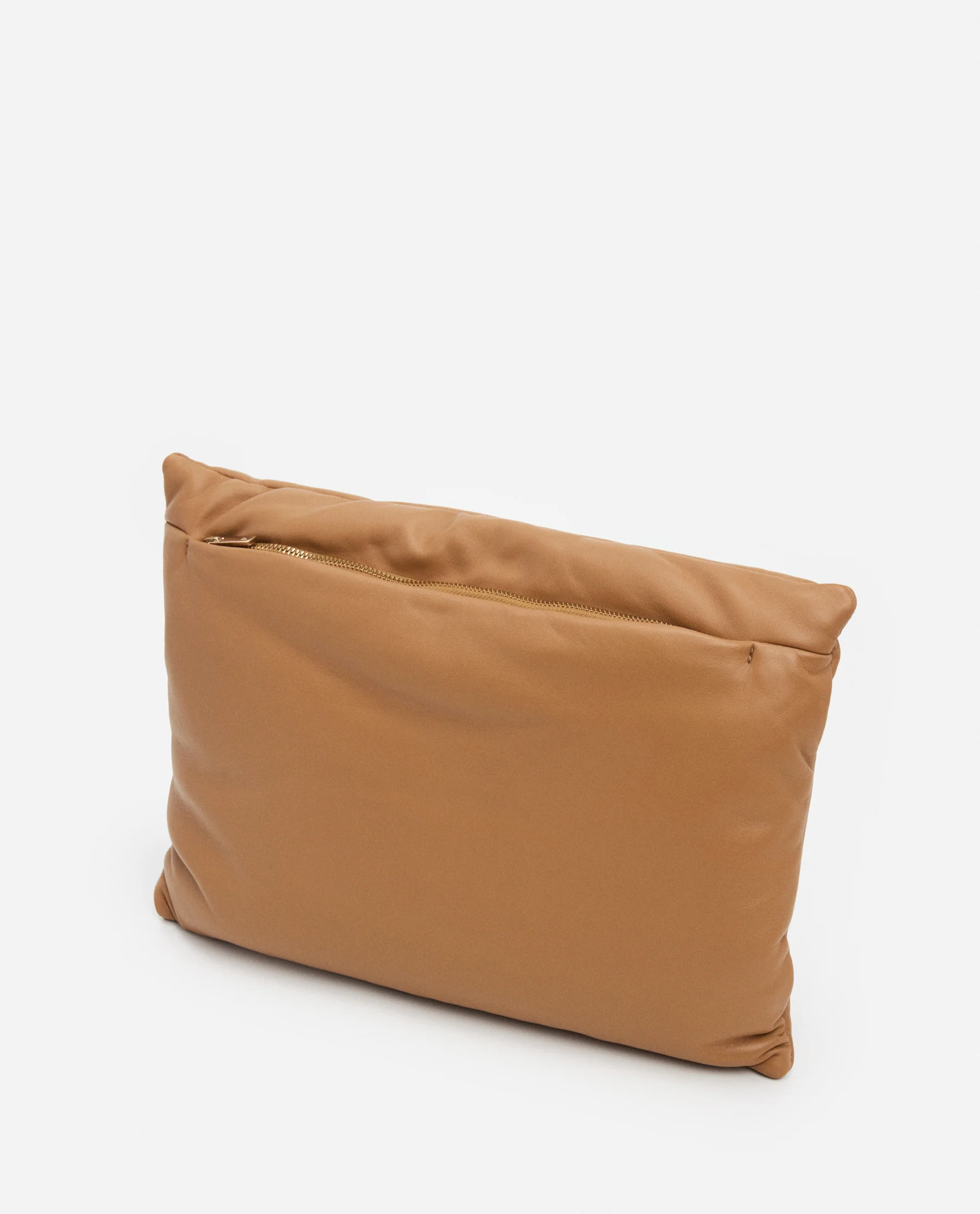 Pia Pillow Clutch Leather Camel - Image 6