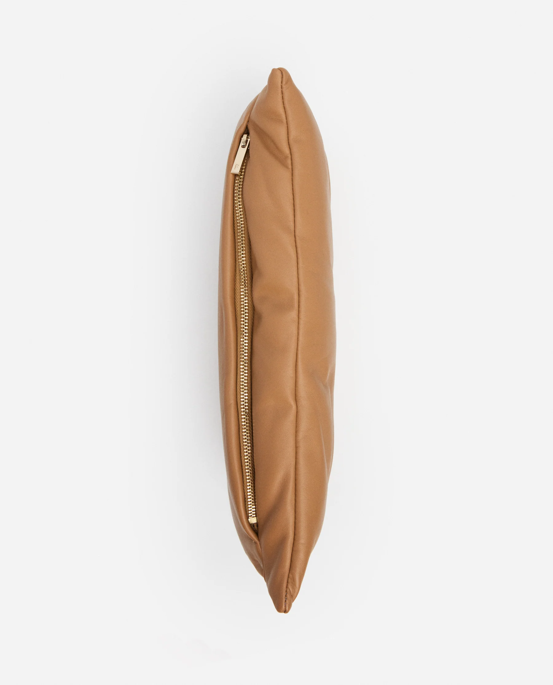 Pia Pillow Clutch Leather Camel - Image 8
