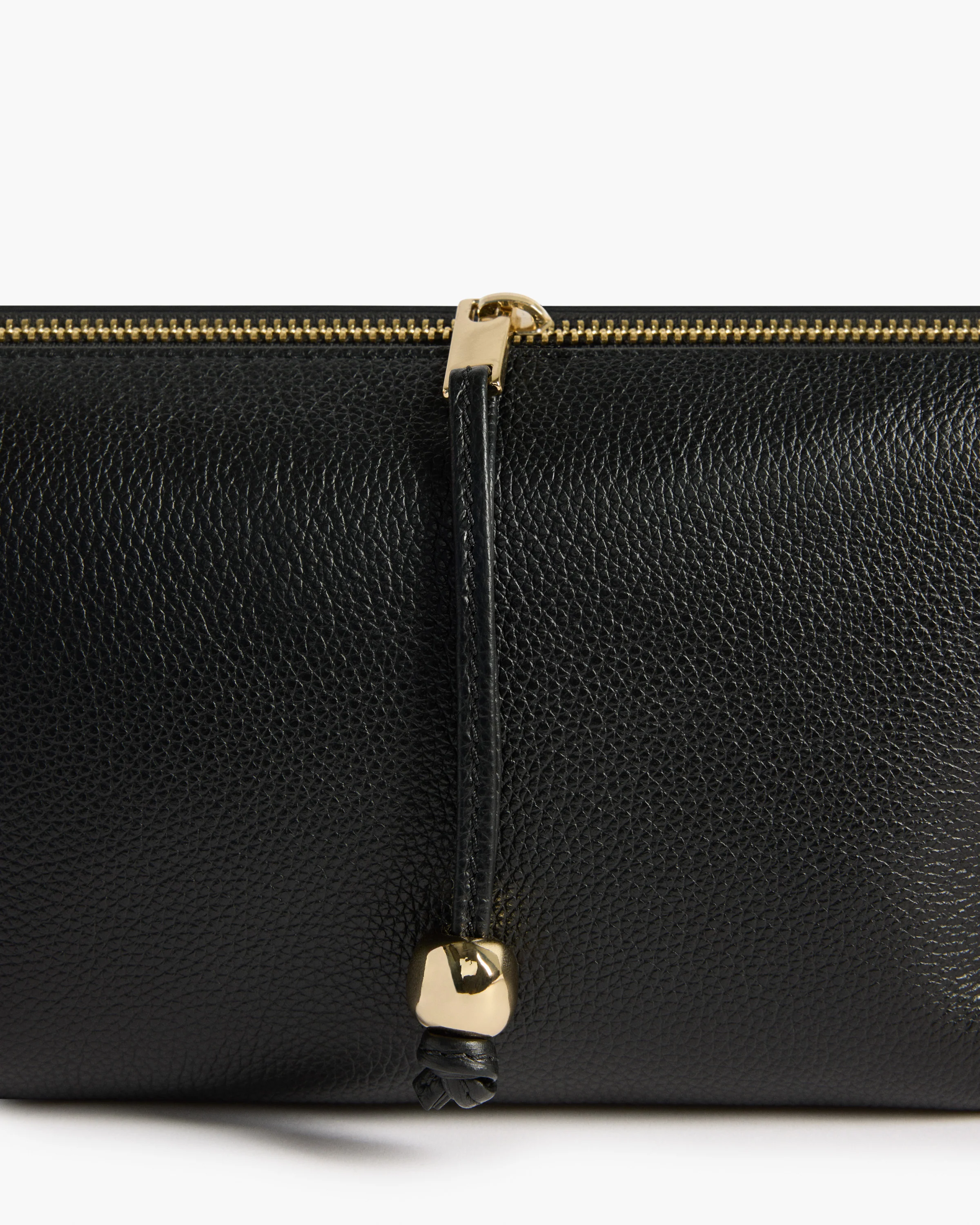 Ru Crossbody Bag Grained Leather Black - Image 6