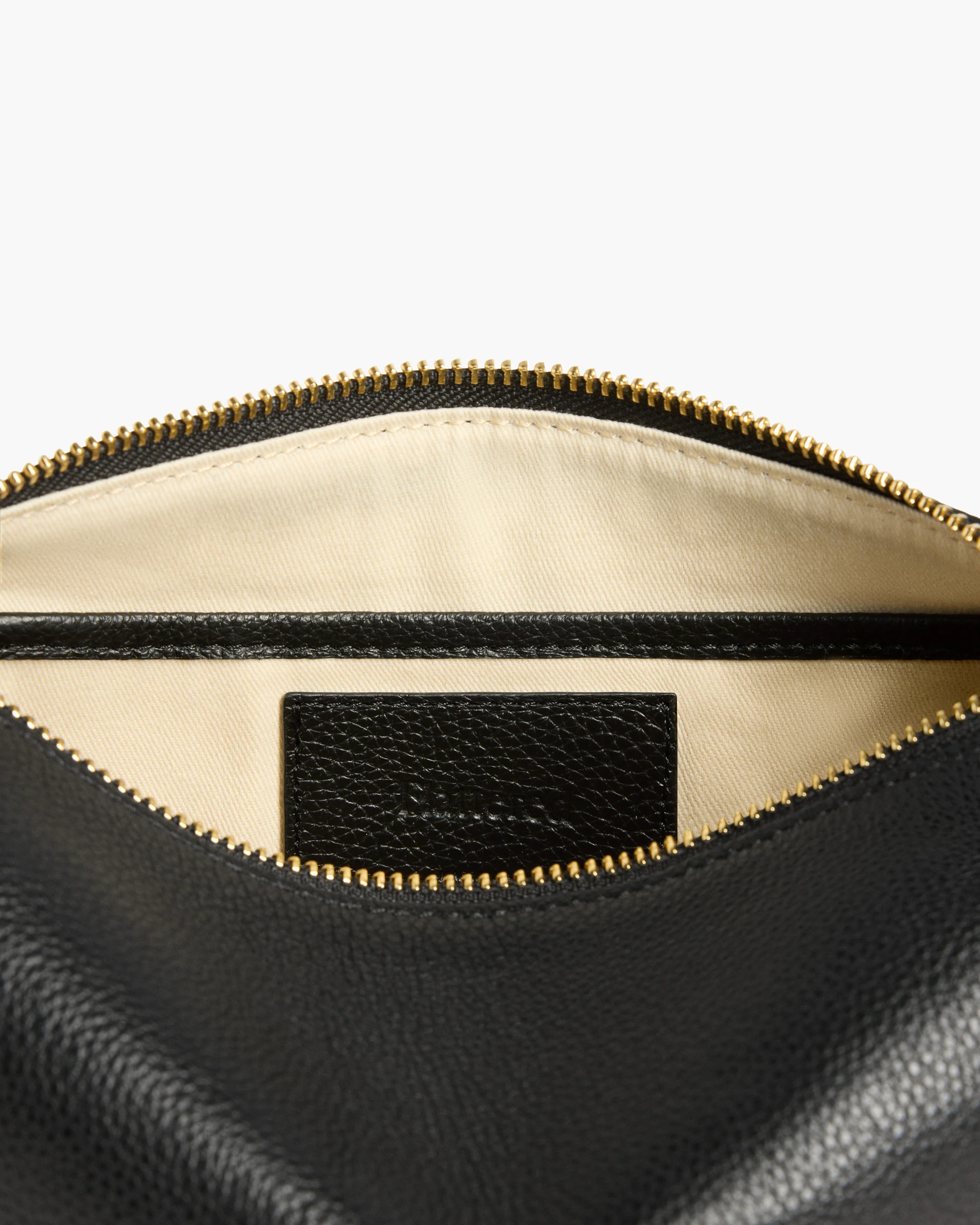 Ru Crossbody Bag Grained Leather Black - Image 7