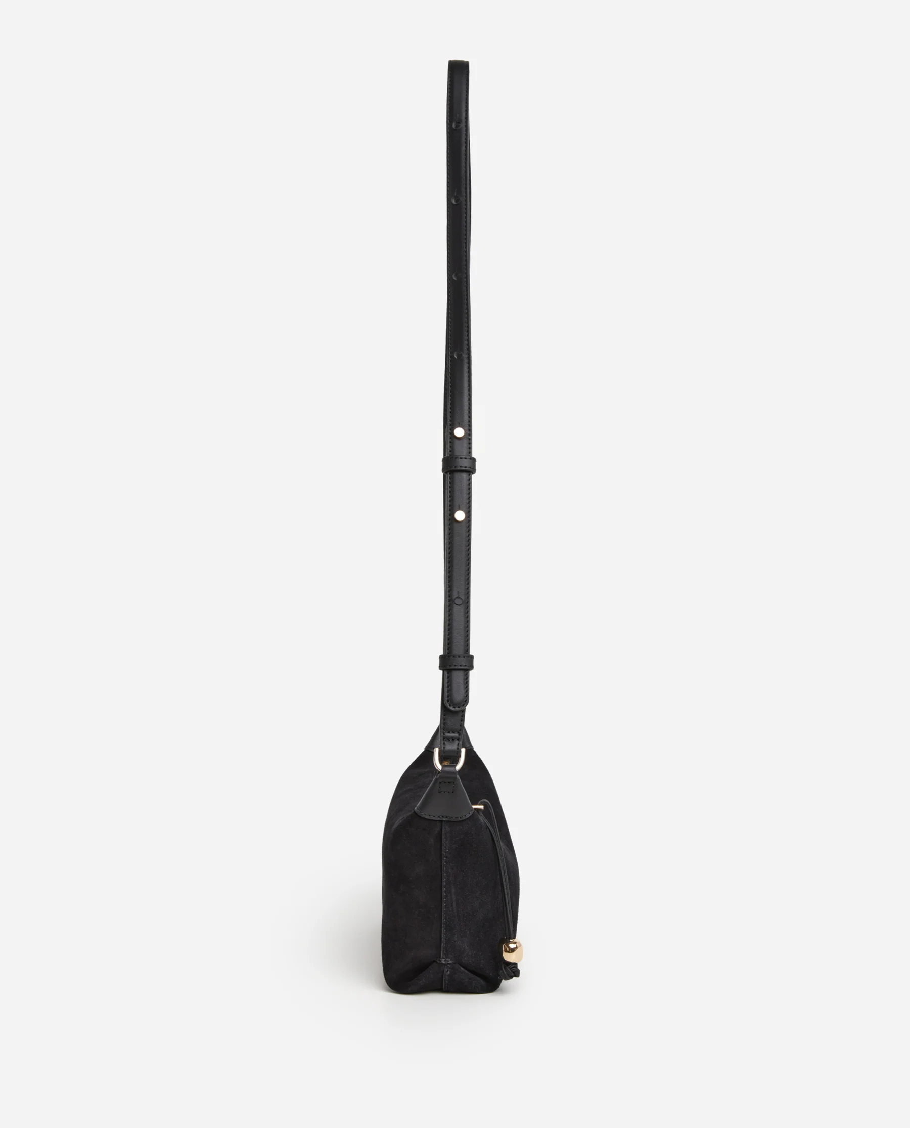 Ru Crossbody Bag Suede Black - Image 4