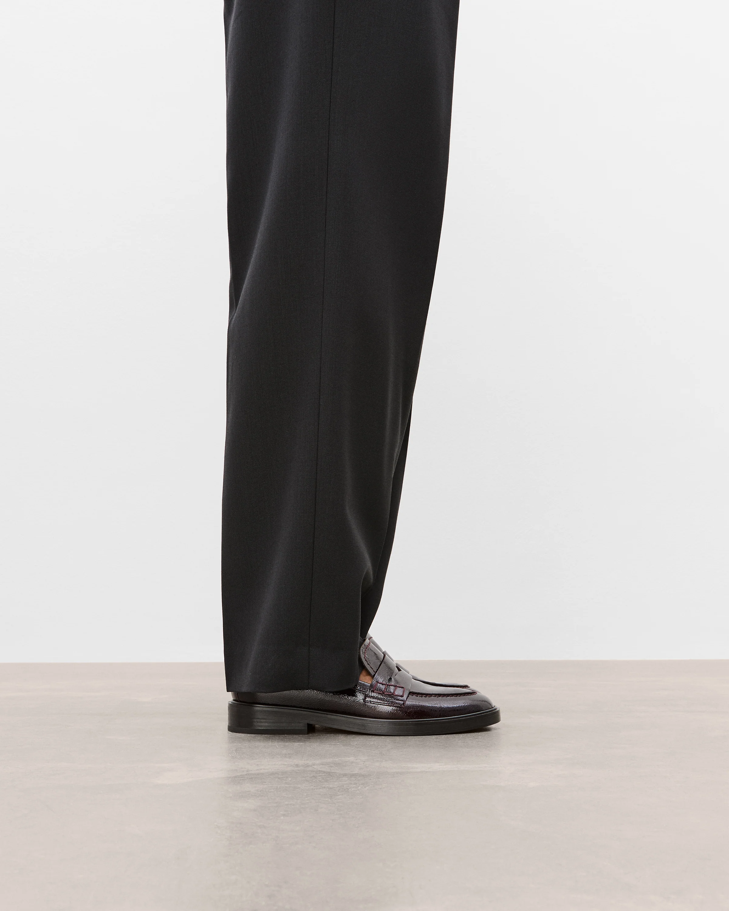 Sara Leather Patent Burgundy - Image 3