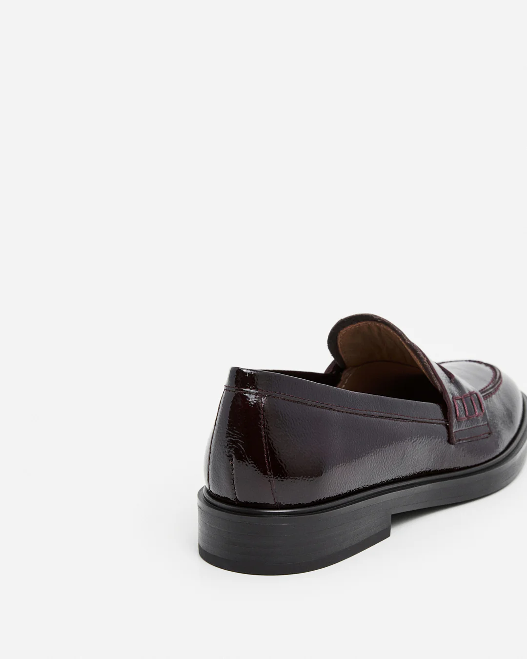 Sara Leather Patent Burgundy - Image 6